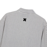 FIVEX WORKSHIRT STRIPE ZIP - BLACK
