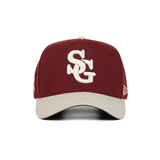FIVEX SG A-FRAME CAP - CREAM/RED