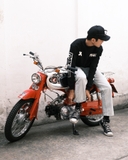 FIVEX LONG SLEEVE TEE -BLACK