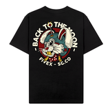 FIVEX BACK TO THE MOON TEE - BLACK