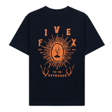 FIVEX CACTUS TEE - NAVY