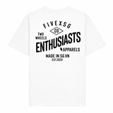 FIVEX TEE ENTHUSIASTS - WHITE