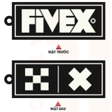 FIVEX RUBBER KEYCHAIN - Rectangle