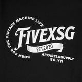 FIVEX CORE TEE - BLACK
