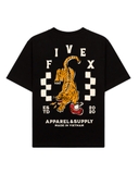 FIVEX TIGER STRIKE TEE - BLACK