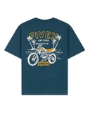 FIVEX LOST IN PAML TEE - DARK TEAL
