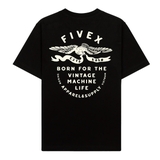 FIVEX TEE BORN FOR THE ROAD - BLACK