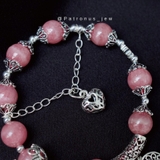 Vòng Tay Đào Hoa Phối Charm Bạc 925 De Luna