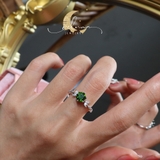 Nhẫn Poseidon Đá Diopside De Luna