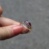 Nhẫn Three stone Mệnh Khuyết De Luna