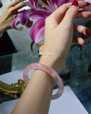 Vòng Tay Bản Thạch Anh Hồng De Luna