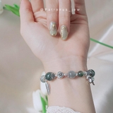 Vòng Tay Labradorite Thạch Anh Tóc Xanh De Luna