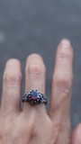 Nhẫn Garnet Cổ Điển De Luna