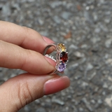 Nhẫn Three stone Mệnh Khuyết De Luna