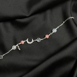 Lắc Tay Đào Hoa Phối Moonstone De Luna