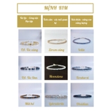 Vòng Tay Birthstone Đá Minisize De Luna