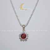 Dây Chuyền Viền Hoa Vuông De Luna