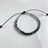 Vòng Tay Sáp Thạch Anh Tóc Đen 4mm VTSTD De Luna