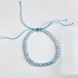 Vòng Tay Sáp Aquamrine Ombre 4mm VTSAO24A De Luna