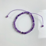 Vòng Tay Sáp Amethyst 4mm VTSA24A De Luna