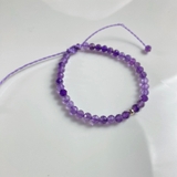 Vòng Tay Sáp Amethyst 4mm VTSA24A De Luna