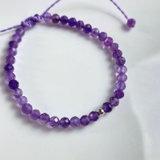 Vòng Tay Sáp Amethyst 4mm VTSA24A De Luna