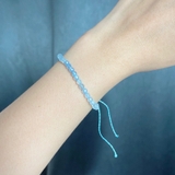Vòng Tay Sáp Aquamrine Ombre 4mm VTSAO24A De Luna