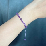 Vòng Tay Sáp Amethyst 4mm VTSA24A De Luna