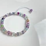 Vòng tay Sáp Fluorite Vuông VTSFV24A De Luna