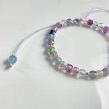 Vòng tay Sáp Fluorite Vuông VTSFV24A De Luna