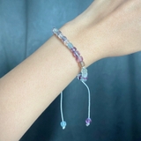Vòng tay Sáp Fluorite Vuông VTSFV24A De Luna