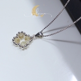 Dây Chuyền Cỏ Bốn Lá Đá Phong Thuỷ De Luna