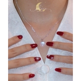 Dây Chuyền Moonstone Tim Bạc 925 De Luna