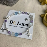 Vòng Tay Dạng Kiềng Phối Đá Thiên Nhiên De Luna