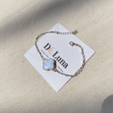 Lắc Tay Cỏ Bốn Lá Moonstone  De Luna
