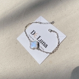 Lắc Tay Cỏ Bốn Lá Moonstone  De Luna