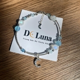 Vòng Tay Dạng Kiềng Phối Đá Thiên Nhiên De Luna