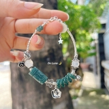 Vòng Tay Lu Thống Phối Ngũ Điếu Lam Ngọc De Luna