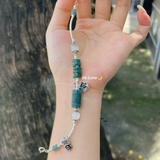 Vòng Tay Lu Thống Phối Ngũ Điếu Lam Ngọc De Luna