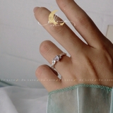 Nhẫn Tim Moonstone Love Garden De Luna