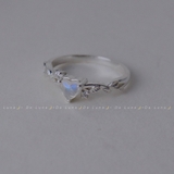 Nhẫn Tim Moonstone Love Garden De Luna