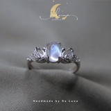 Nhẫn Thiên Nga Swan Đá Thiên Nhiên De Luna
