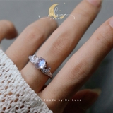 Nhẫn Thiên Nga Swan Đá Thiên Nhiên De Luna