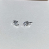 Bông Tai Moissanite Trắng Không Mờ Đục Full KĐ GRA