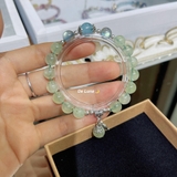 Vòng Tay Prehnite Mix Hắc Nguyệt quang De Luna