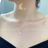 Dây Chuyền Moonstone Giọt Nước 12mm De Luna