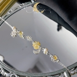 Lắc Tay Hồ Ly Tóc Vàng Bạc 925 De Luna