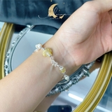 Lắc Tay Hồ Ly Tóc Vàng Bạc 925 De Luna