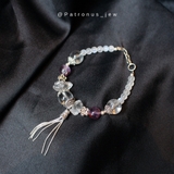 Vòng Tay Moonstone - Herkimer Thô De Luna Jewelry