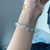 Lắc Tay Frozen Aquamarine De Luna